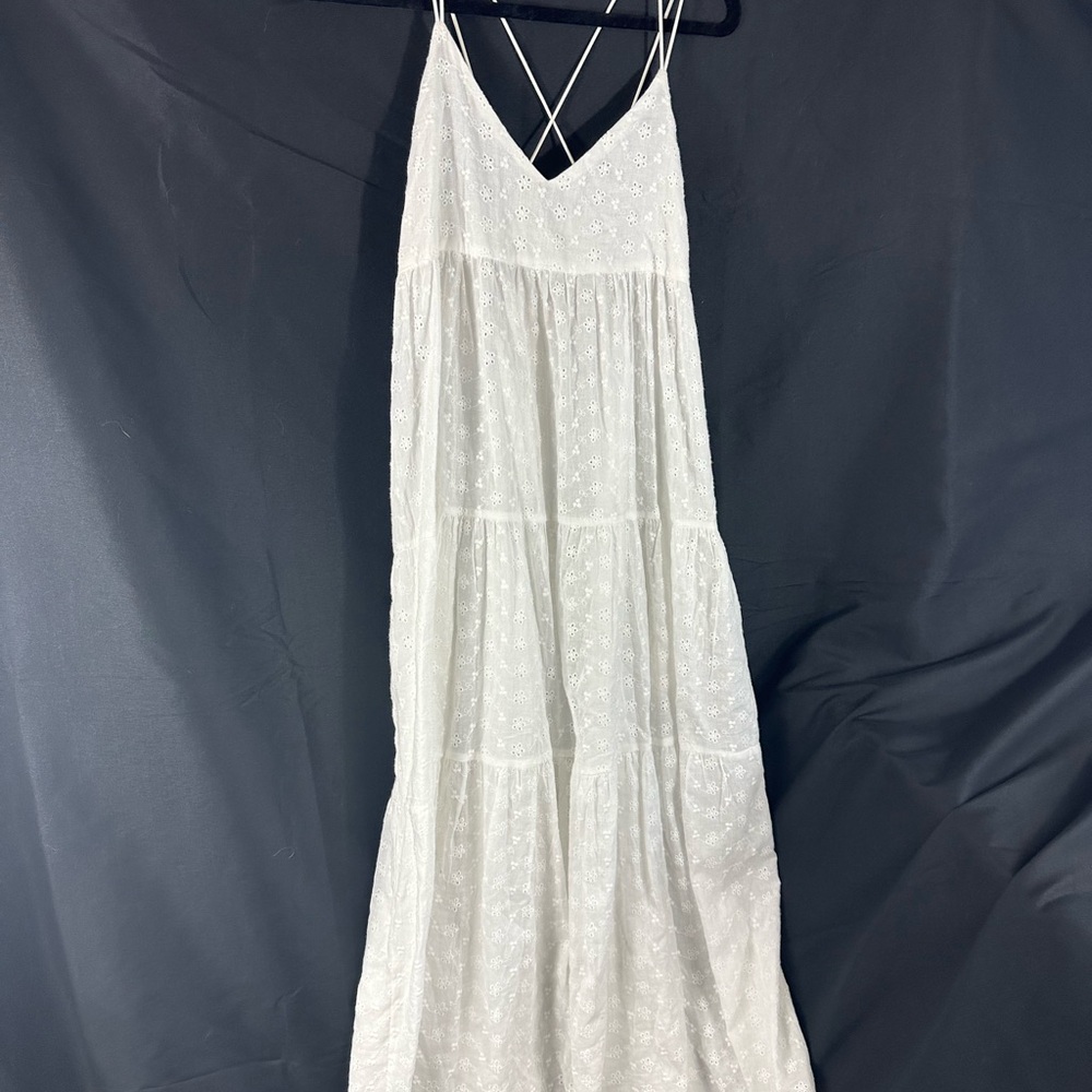 White Maxi Dress with Spaghetti Straps